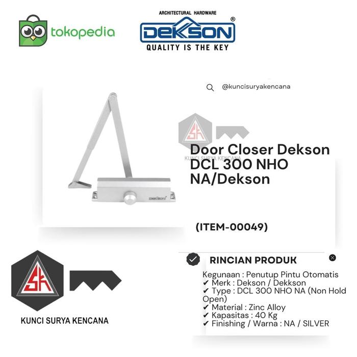 Gambar Door Closer Dekson DCL 300 NHO NA/Dekson (ITEM 49) dari Kunci Surya Kencana Kota Surabaya Tokopedia