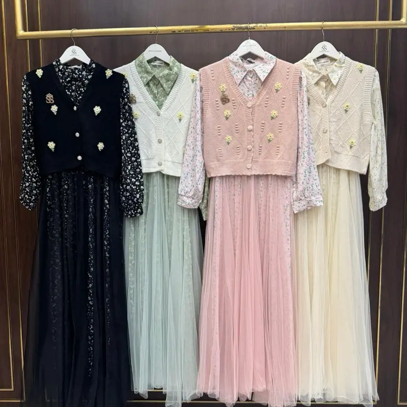 Gamis tile improt mix rompi ss by shellasaukia