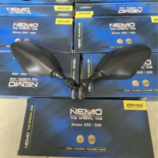 Spion Bubut 3 Jari Original Xmax Nemo Spion Bubut Tangkai Pendek Universal Semua Motor 1