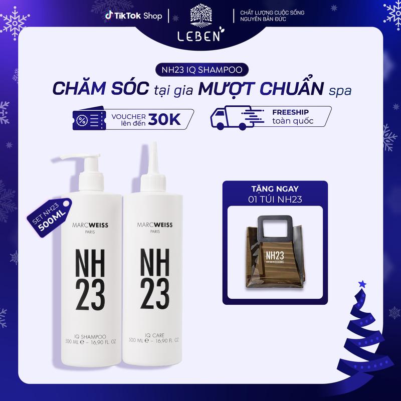 Bộ Dầu gội và Nước Thần Treatment NH23 IQ REPAIR KIT Hỗ Trợ Phục hồi tóc hư tổn Từ Đức