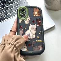 Gambar YWSBFID Casing Hp untuk OPPO A17 A17K Case Pola Kucing lucu Kasing Macarons Cesing Silikon Softcase kepulan krim Casing - Gaya1, OPPO A17 dari YWSBFID MALL Kab. Tangerang 1 Tokopedia