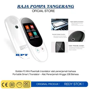 Golden F1 Mini Fluentalk translator alat penerjamah bahasa Portable Smart Translator - Alat Penerjemah Hingga 138 Bahasa
