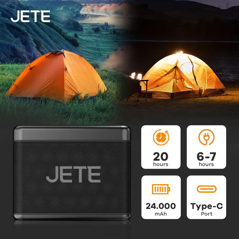 JETE SB2 Speaker Karaoke Bluetooth 2 Mic Wireless IPX6 Garansi 2 Tahun