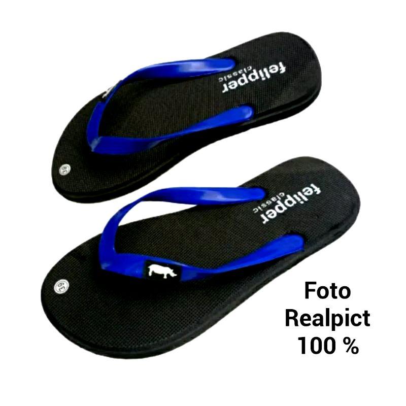 sandal jepit distro Feilpper terbaru viral Pria Sendal Putih 4