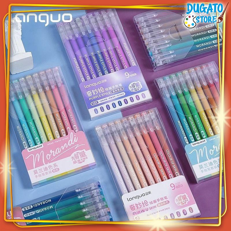 Bút Gel Màu Morandi Set 9 Màu Cao Cấp