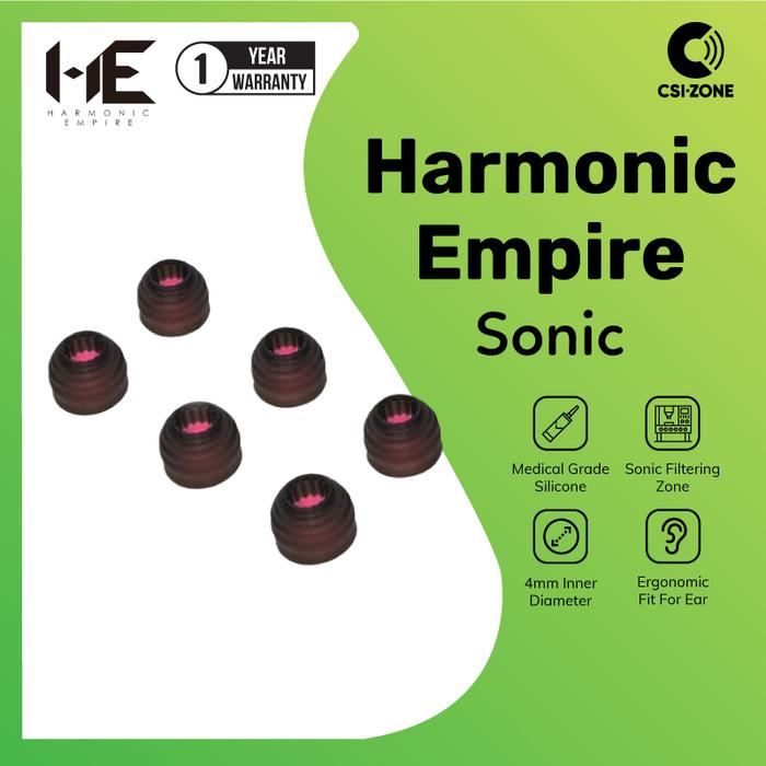 Gambar Harmonic Empire Sonic Silicone Eartips For In Ear Monitor Earphone - S, 1 Pair dari CSI-ZONE Kota Administrasi Jakarta Pusat Tokopedia