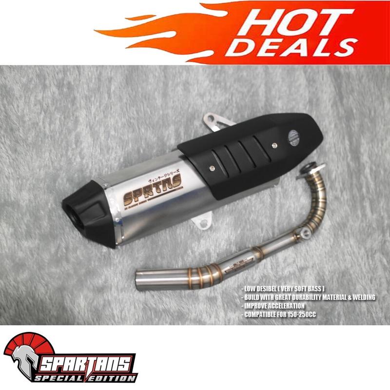 Knalpot Stylo, Filano, Fazio, Nmax, PCX, Vario160, Aerox old, Aerox new semi standart Original Spartans tipe SB1 1