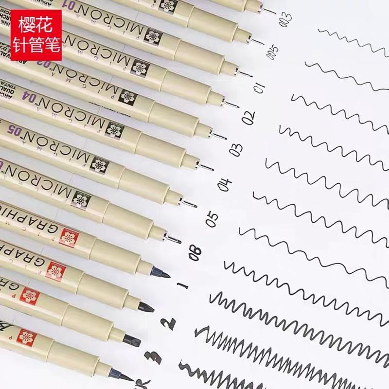  Bút Fineliner Sakura Micron 1 Cái Lưu Trữ Bút Mực Đen Để Viết Phác Thảo Anime Minh Họa Nghệ Sĩ   Vẽ Kỹ Thuật Tài Liệu Văn Phòng Manga Thiết Kế 