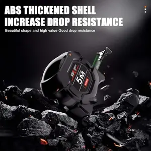 Meteran Neon 5M 19mm Alat meteran pita pengukur baja 5 meter