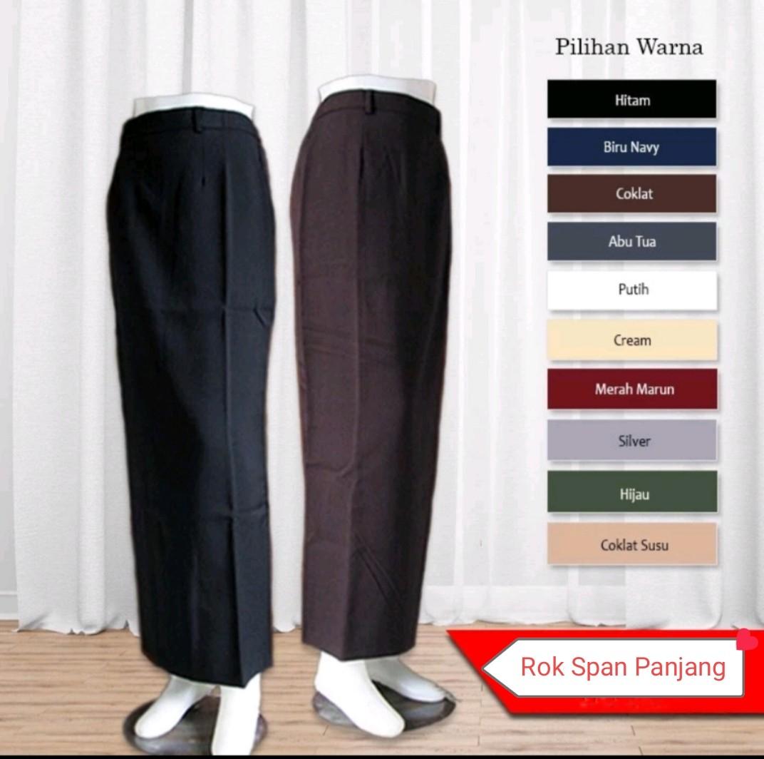 Rok span coklat pramuka guru rok kerja panjang model span Formal rok span coklat tua