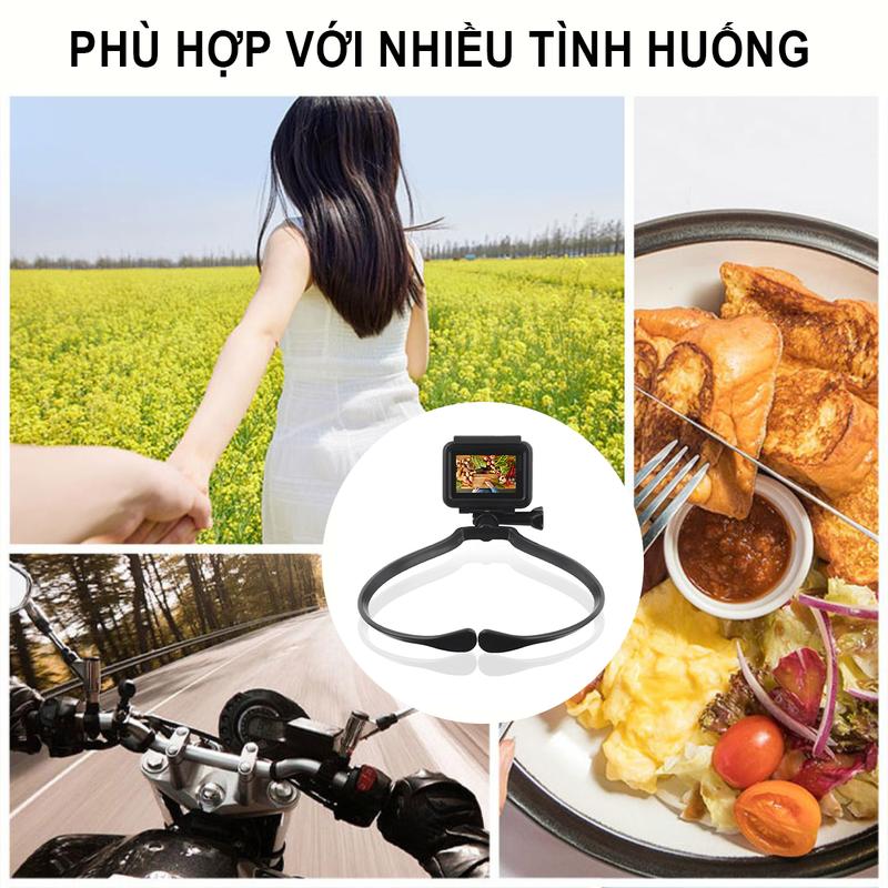 Giá đỡ chụp điện thoại di động Halterneck|rảnh tay|tạo tác Vlog chụp trực tiếp|Điều chỉnh đa góc 8