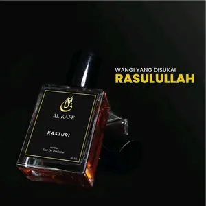 Alkaff Parfume Sholat Pria Kasturi asli Original 100% -  Terlaris Tahan Lama 30 ML - 1 botol. Parfume