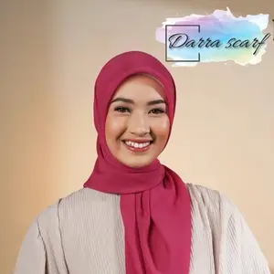 Plain Paris Darra scarf (Segi Empat) Jilbab Simple