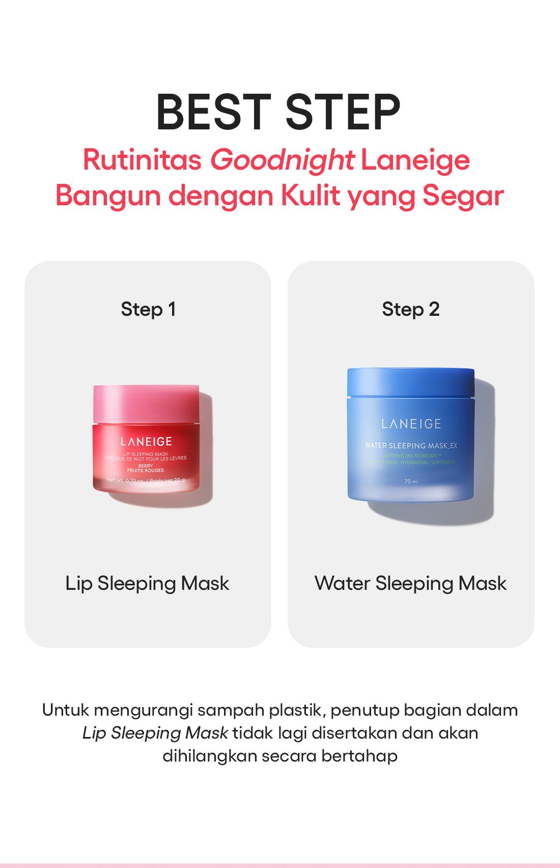 LANEIGE Lip Sleeping Mask Strawberry Shortcake 20g - Masker Bibir Malam, Melembapkan Bibir Kering & Pecah-pecah, Pelembap Bibir
