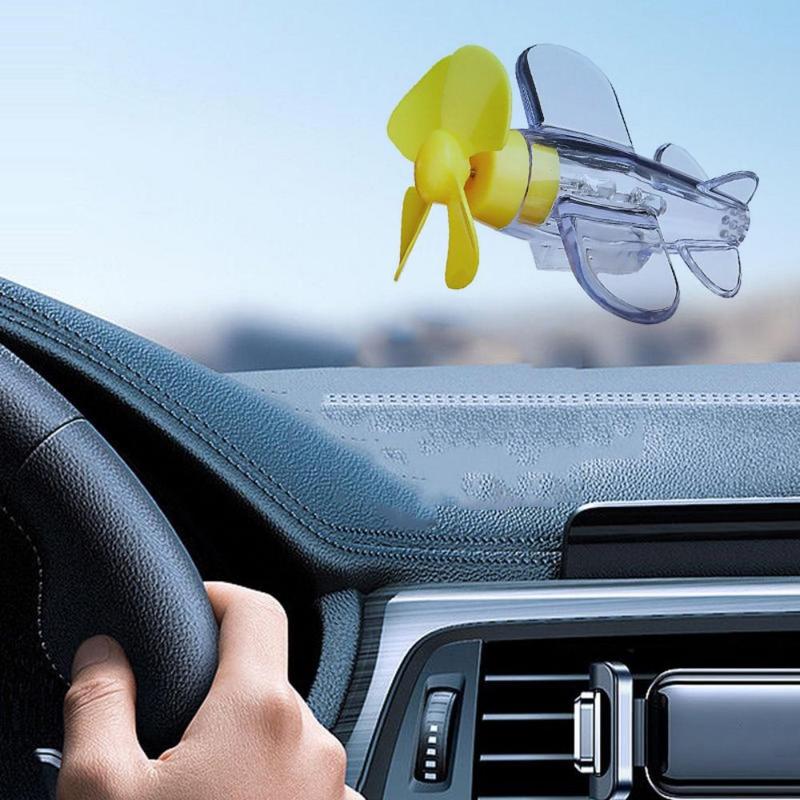 Máy phát điện năng lượng gió, Đồ trang trí ô tô máy bay Nhỏ với chất kết dính không để lại dấu vết, Hiệu ứng cảnh báo nhẹ, Đồ Trang Trí máy bay Nhỏ năng lượng gió, Vui Nhộn, chất lượng cao, máy bay mini, đèn LED, có mũ bảo hiểm 3