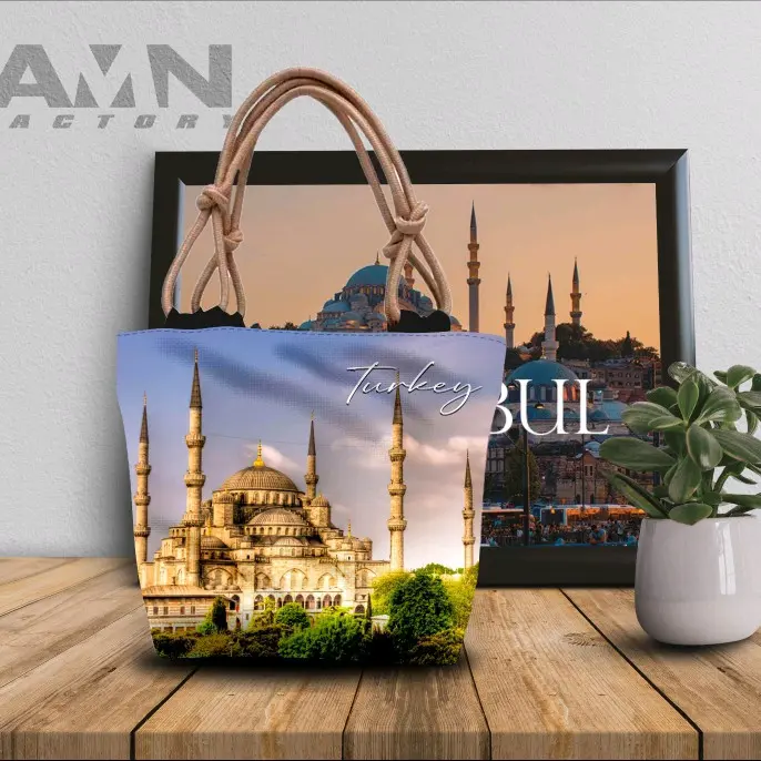 Tas totbeg wanita tali sumbu motip terbaru Tote Totebag Cewek Kanvas 2
