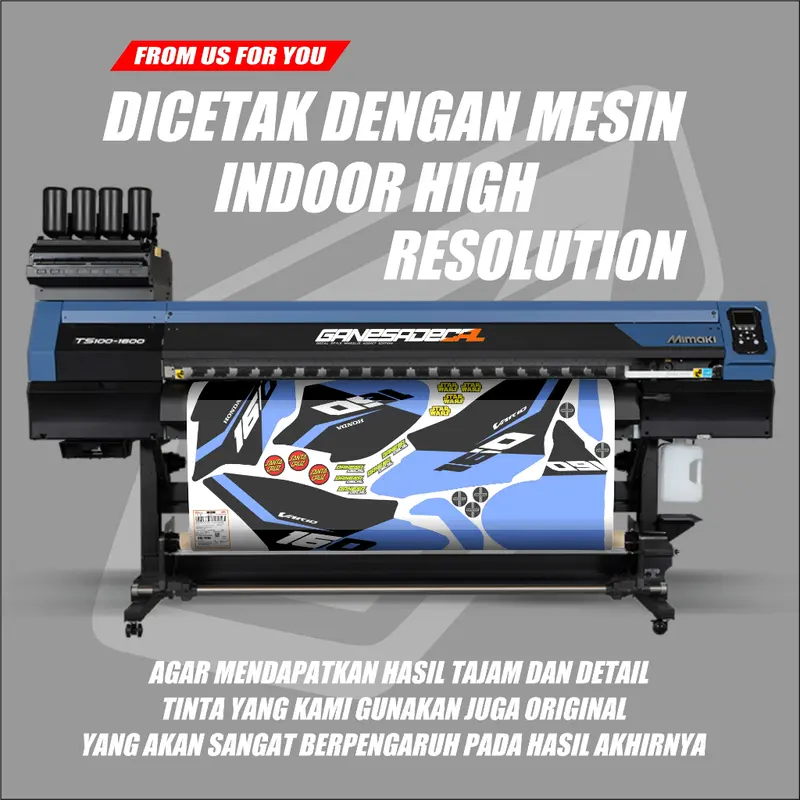 Decal stiker Vario 160 New ABS/NON ABS full body Dekal Sticker Motor Honda Vario 160 fullbody Custom Variasi Desain Grafis Elegan Ganesa 24.11 1