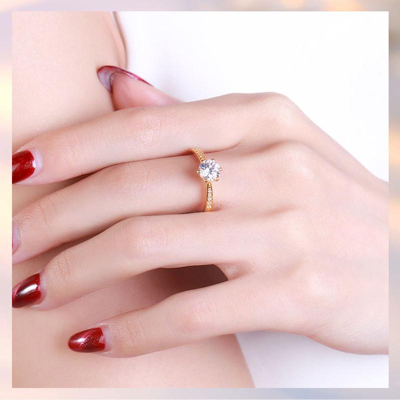 Product Introduction of Nhẫn Đính Hôn Moissanite Tổng Hợp, 0,5 / 1,0 Carat, Dành Cho Nữ, Với Giấy Chứng Nhận, Thích Hợp Làm Quà Tặng Kỷ Niệm Và Sinh Nhật, Chỉ 186 7