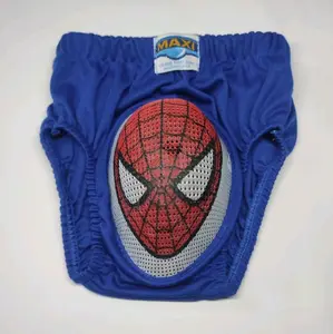 MAXI Celana Sunat Anak Laki-Laki Premium Biru Motif Spiderman Bahan Katun Nyaman dengan Batok 9 Lubang Ventilasi Size S-XXL Fashion