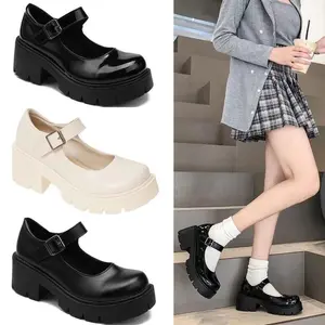 Biang93 Marry Jane Platform Shoes Sepatu Hak lolita gaya korea jepang model wanita