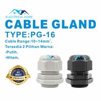 Gambar Cable Gland PG16 / 10~14mm (Putih/Hitam). - Putih dari ELECTRICAL HOME Kota Surabaya 1 Tokopedia