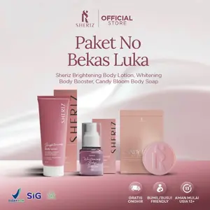 SHERIZ PAKET SPESIAL Mencerahkan,Menutrisi (lotion+booster+sabun)