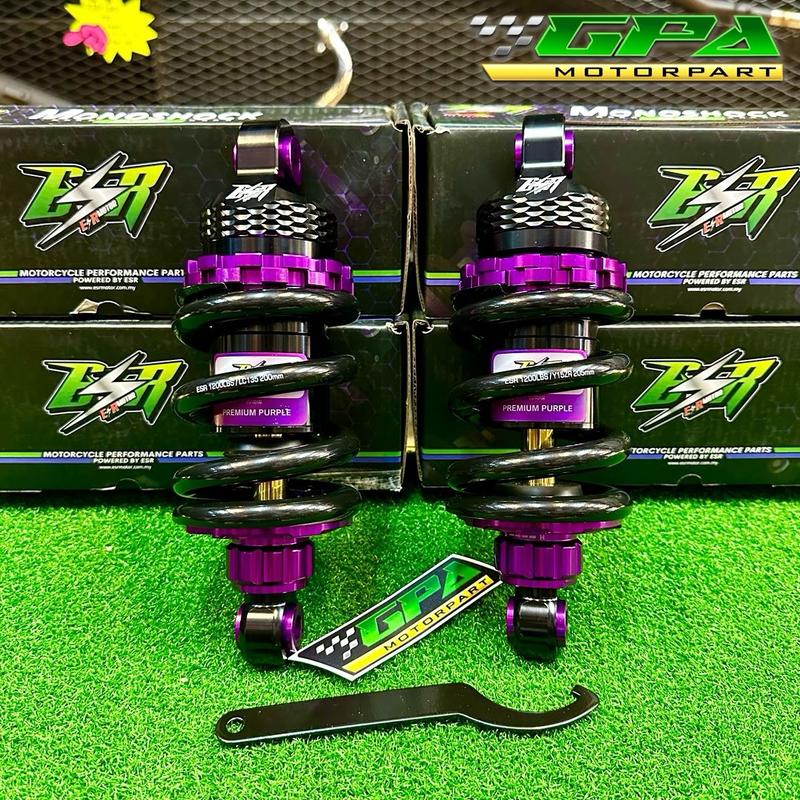 ESR RACING MONOSHOCK PREMIUM PURPLE LIMITED LC135 Y15 Y16 NV - TikTok ...