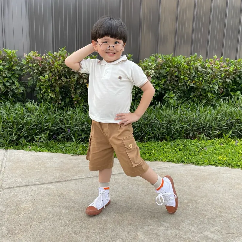 ZANE TOP Kaos Polo Kerah Katun Anak Cowo Cewe OOTD Pakaian Fashion 2