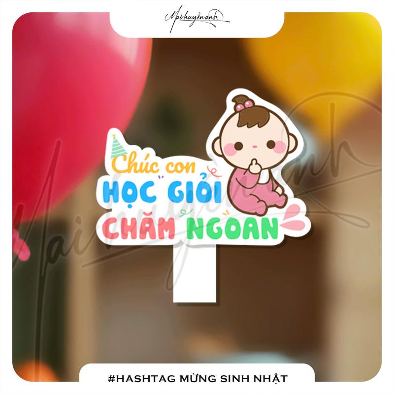 [HASTAG SINH NHẬT ] Hashtag cầm tay chụp hình đám cưới, họp lớp, sự kiện thiết kế 6