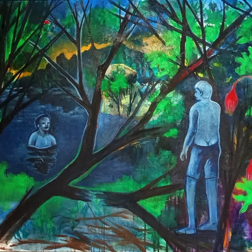 Oil on canvas - hiasan dinding estetik