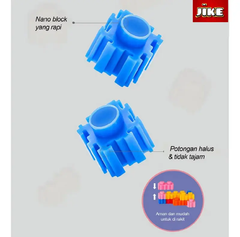 JiKE Nano Blocks BIG/JUMBO God Of Wealth Cai Shen Ye, Mainan Blok Susun Besar/Jumbo Dewa Rejeki 2