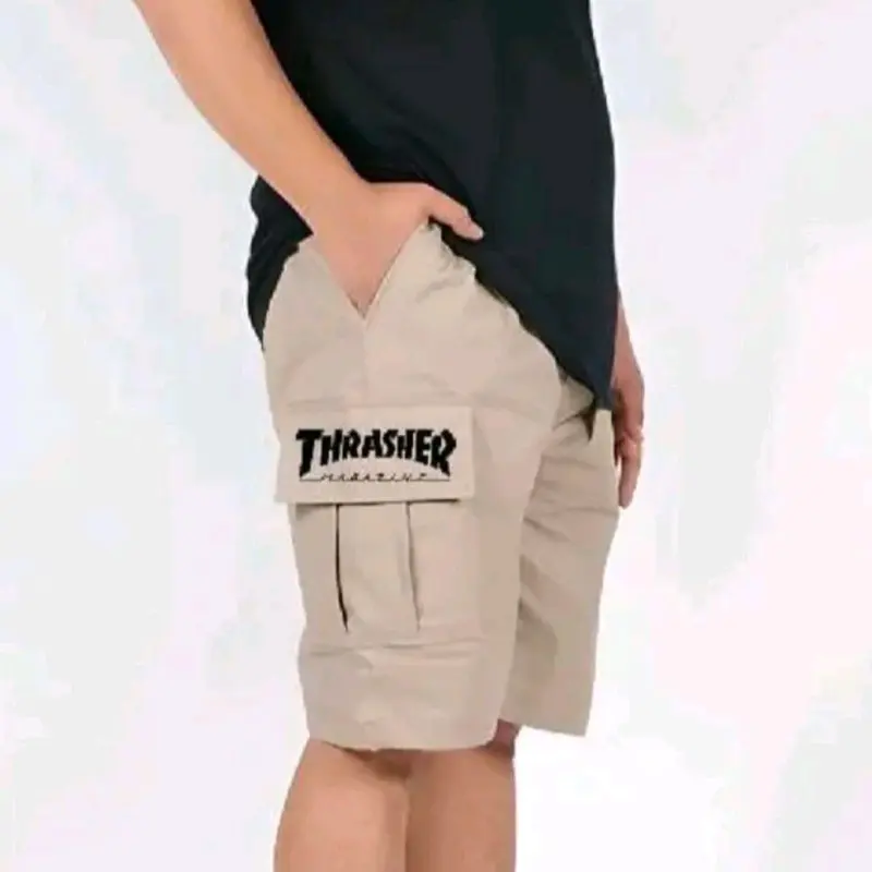[COD] Celana Cargo Pria Karet Melar Tebal Katun 1