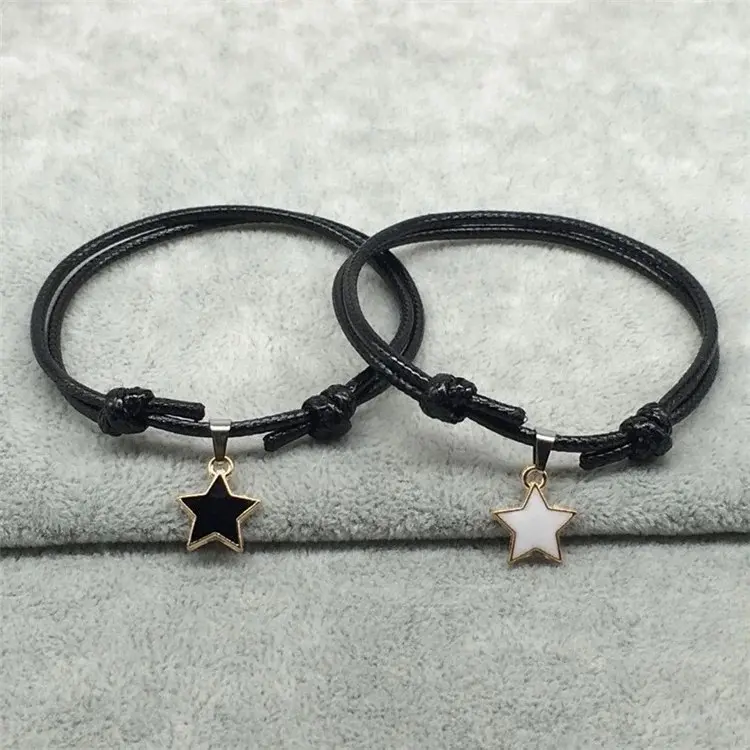 ￼COD️ 2Pcs Gelang Liontin Bintang | Gelang Couple | Couple Bracelet | Gelang Pasangan 3