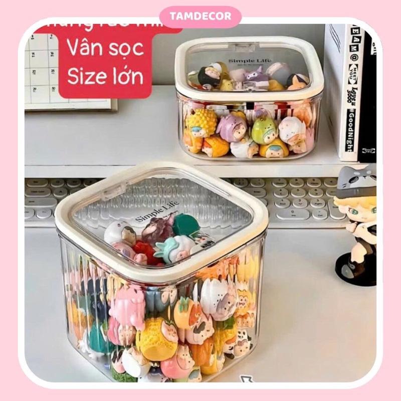 Thùng Rác Mini Để Bàn Văn Phòng, Thùng Đựng Rác Trong Suốt Kiểu Dáng Hiện Đại…