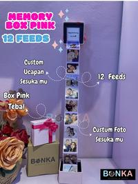 Gambar Memory Box Pink 12 Foto Custom Ucapan Kado Spesial Ulang Tahun Anniversary - 12 Feeds Foto dari Bonekahandmadesukasuka Kab. Sukoharjo 1 Tokopedia