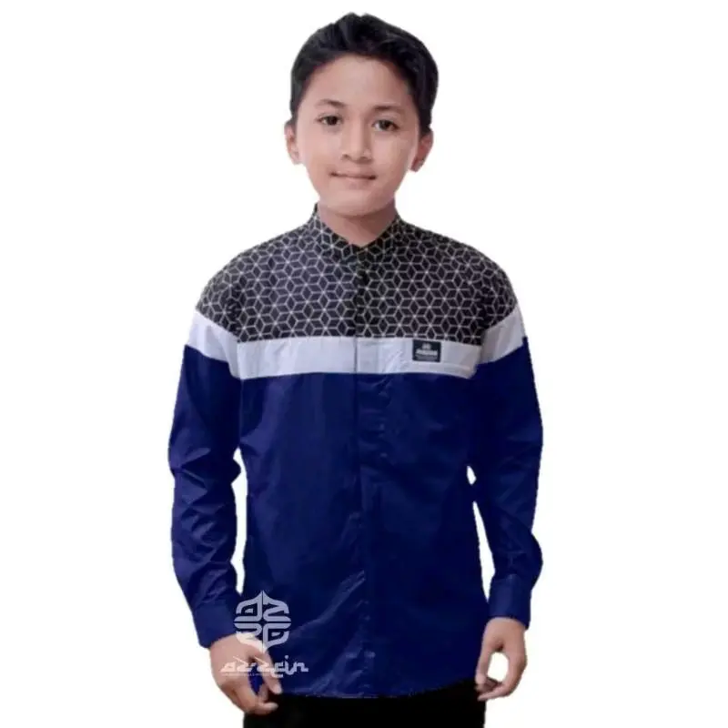 baju koko anak laki-laki lengan panjang batik senopati 9-15 th Muslim remaja 7