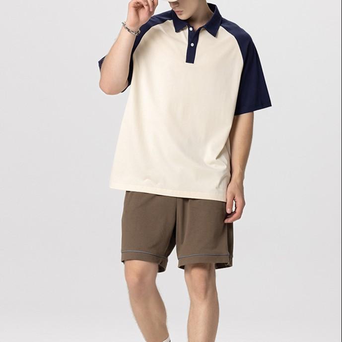 KAOS POLO Big Size (M - 6XL) Kaos Jumbo Polos logo Simple Polo Shirt Unisex M L XL XXL 3XL 4XL 5XL 6L Korean Street Style Premium Lembut Adem Nyaman dipakai Sablon Bordir Atasan Pria Kerah Distro Oversize Pendek Cream Coklat Hitam 1