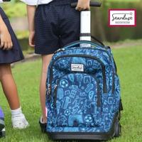 Gambar Stardust 2 in 1 Backpack and Trolley Premium - Tas Koper Sekolah Anak dengan Intelligent Strap System & Penutup Roda Otomatis Material Waterproof Ringan dan Kuat untuk Anak Usia 6 Tahun - BLACK dari Tosyen Okiedog Kota Administrasi Jakarta Utara 3 Tokopedia