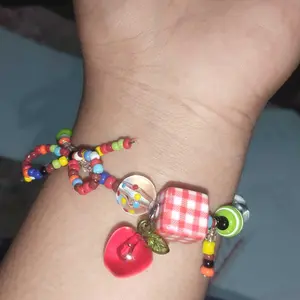 Kalung Bintang Apel Warna-warni Rantai Tulang Selangka Musim Panas Segar Gelang Manik Dopamin Wanita