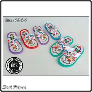 Yumeida 796 Sandal jepit karet anak jadul Doraemon sandal anak tahan air 1-4
