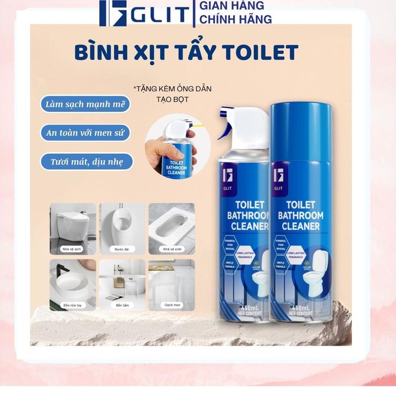 GLIT Chai Xịt Vệ Sinh Toilet và Nhà Tắm Dễ Dàng làm Sạch và Diệt Khuẩn Khử Mùi Lưu Hương Thơm Tụ Nhiên Phù Hợp Cho Gia Đình Và Văn Phòng Tiết Kiệm Thời Gian Của Bạn