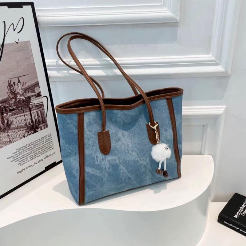 Túi xách nữ đeo vai dáng công sở size to đựng vừa máy tính 2 màu loang