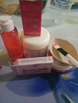 Product Review of Bundle Isi 5 Misonells Hb booster 250gr & Bleaching Licorice+Aha Bodyserum from m** g**l 0