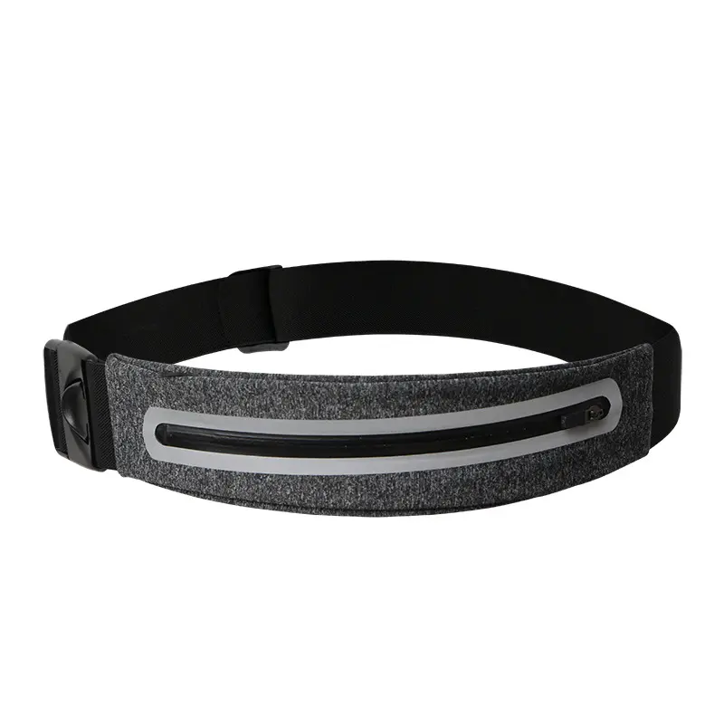 Sports waist bag reflective waterproof night running belt invisible multifunctional mobile phone bag ultra-thin fitness marathon belt