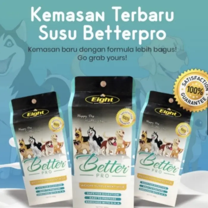 Susu Penggemuk Anjing Better Pro Betterpro Ori Kualitas Bagus 0