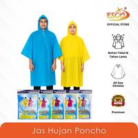 Gambar Esco Jas Hujan Poncho Dewasa - Hoodie Raincoat  (JH-66) - Biru dari Esco Official Store Kota Administrasi Jakarta Utara 1 Tokopedia