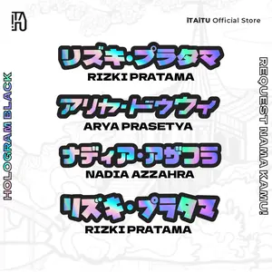 iTAiTU - STIKER CUTTING CUSTOM NAMA JEPANG JAPAN CUSTOM SUKA BEBAS REQUEST STICKER CAR
