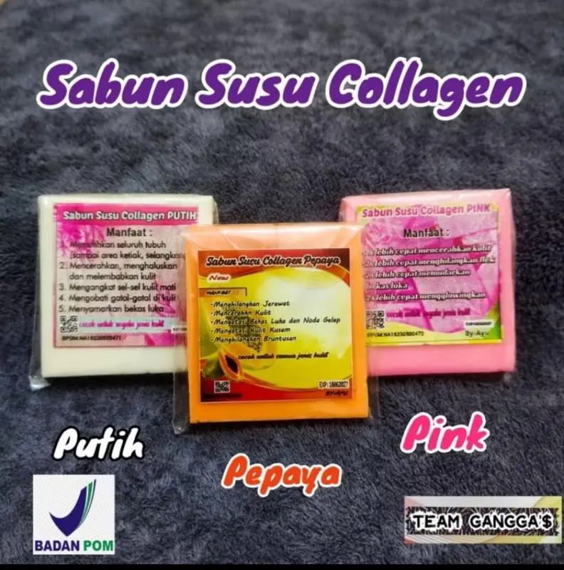 Sabun Collagen By Ayu Whitening  Membersihkan Pencerah Memutihkan 5