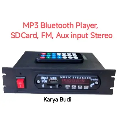 Mp3 Bluetooth Player, SDCard, Radio FM, Aux input