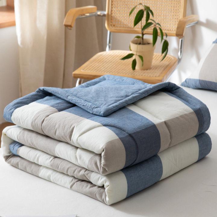 Chăn hè chần bông size 1m6 x 2m chất liệu cotton thoáng mát - Mền ngủ chần bông đắp 2 mặt 8
